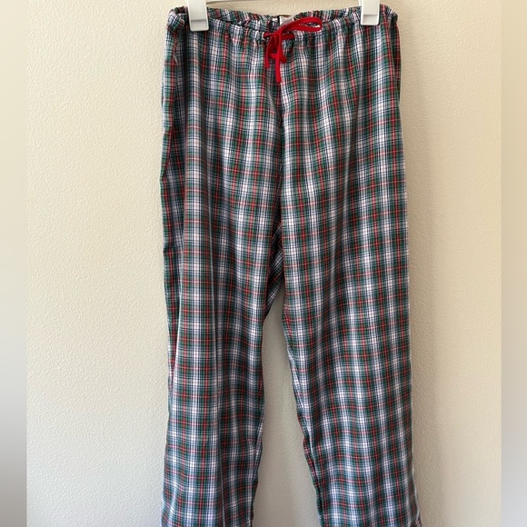 The Beaufort Bonnet Co 2 Pc Sleepwear Drawstring Button Down Plaid Large - Picture 6 of 7